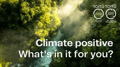 How does supporting climate positive benefit you?